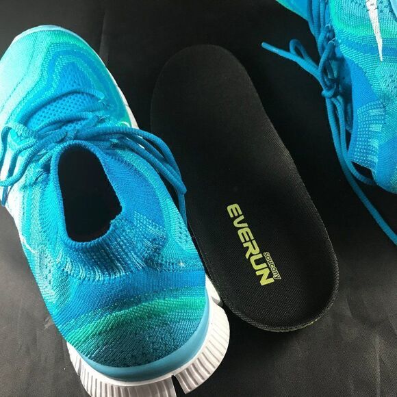 Nike Flyknit Free 5.0 chlorine blue teal 8 us 39 - Picture 8 of 8